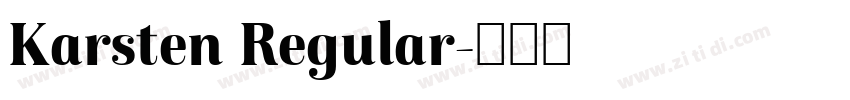 Karsten Regular字体转换